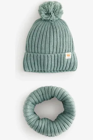 Next Knitted Pom Hat and Snood Set (1-10yrs)3 - 4 år (98 - 104cm)