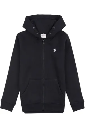 U.S. Polo Assn. U. S. Polo Assn. Boys 100% Cotton Double Horsemen Zip Hoodie9 - 10 år (134 - 140cm)