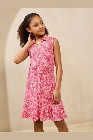 Lipsy London Rynket Ærmeløs Holiday Shop Skjortekjole (5-16år)122128cm