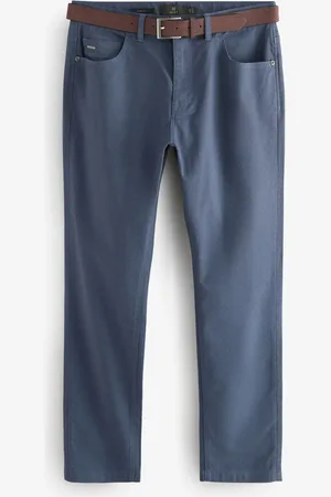 Next Slim Fit Smart Belted Printed Stretch Chinos32W x 33L (UK 32 L)