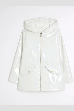 River Island Girls Bow Rain Mac Coat8692cm