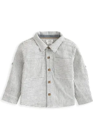 Mamas & Papas Blue Pinstripe Shirt6874cm