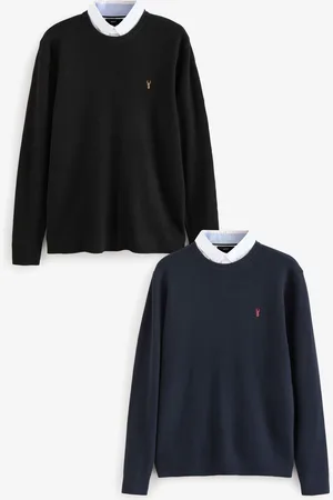 Next Mock 100% Cotton Shirt Jumper 2 Pack3XL