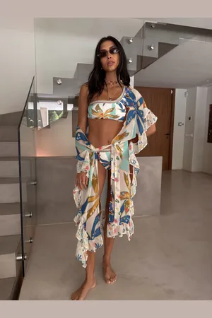 Never Fully Dressed Palm Lightweight KimonoSmall