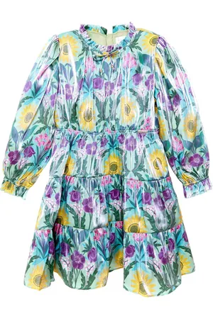 NICOLE MILLER Tiered Lace Trim Kjole5 år (110cm)