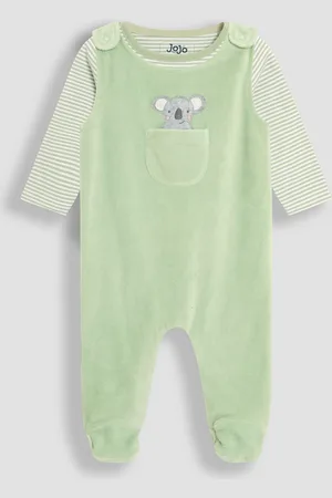 JoJo Maman Bébé Cotton Footed 2-Piece Dungarees Set50cm
