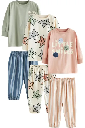 Next 3 Pack Oversized 100% Cotton Pyjamas (9mths-10yrs)7 - 8 år (122 - 128cm)