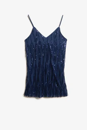 Superdry Fringe V-hals Cami Mini Kjole44