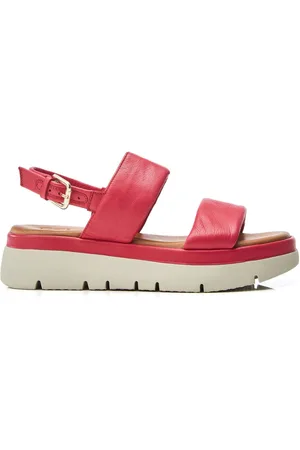 Moda In Pelle Netty Todelt Platform Læder Sandaler