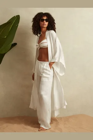 Reiss Nell Kimono med tekstureret bælteS