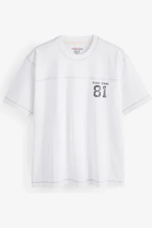 Guess Varsity Logo 100% Cotton T-Shirtlarge