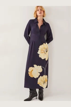 Monsoon Fearne Floral Print Midi Shirt Dress44