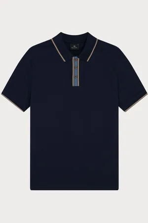 Paul Smith Regular Fit Blue Logo Polo Shirtmedium