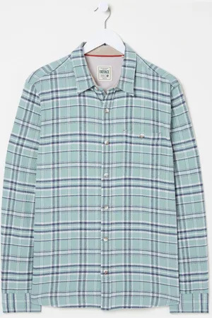 Fat Face FatFace 100% Cotton Long Sleeve Trent Check ShirtL Høj