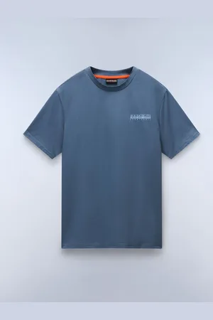 Napapijri Grey Dati Short Sleeve 100% Cotton T-ShirtX-Small