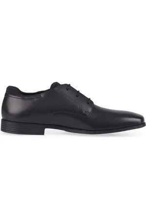 Start Rite Start-Rite Black Leather Academy Smart School Shoes