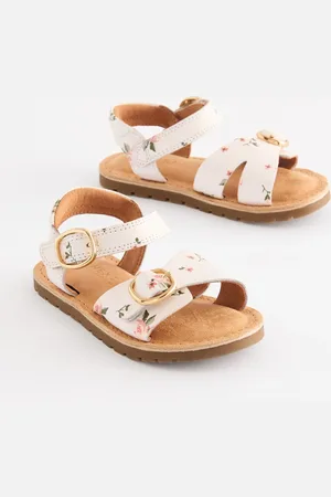 Next Leather Buckle Touch Fastening Sandals