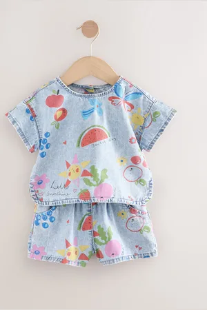 Next 100% Cotton Top and Shorts Set (3mths-7yrs)116122cm
