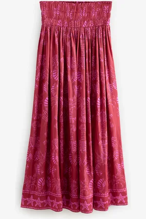 Next Satin satintrykt plissering Maxi Nederdele20 s