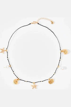 mint&berry Rope Shell Charm Necklaceen