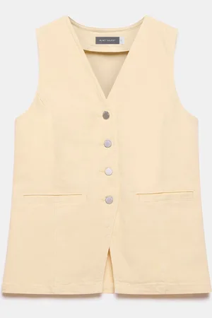 mint&berry Denim V-Neck Waistcoatmedium