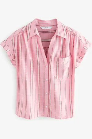 Next Short Sleeve Linen Blend Shirt48