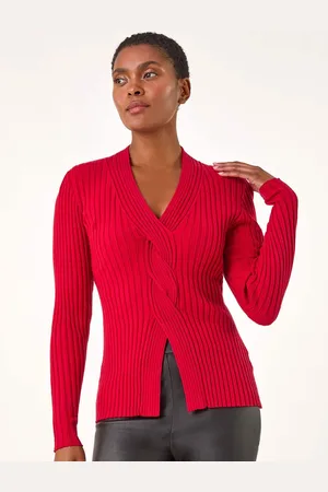 Roman Cable Split Knit Jumper48