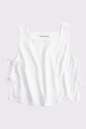 Abercrombie & Fitch Shell Top With Tie Side Detailmedium