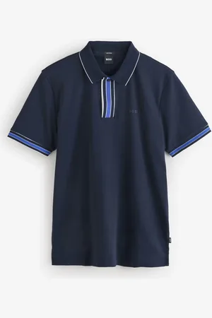 HUGO BOSS Regular Fit Logo Parlay 100% Cotton Polo ShirtMiddel
