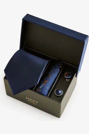 Next Silk Slips, Lommeklud og Manchetknapper GaveæskesætEN