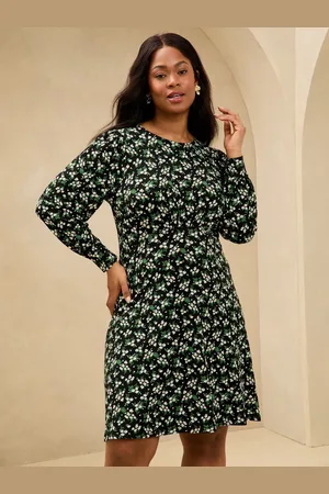 Lipsy London Langærmet Printet Jersey Underbust Mini Kjole44