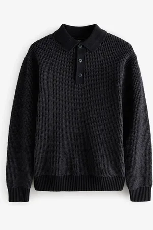 Next Relaxed Fit Chenille Texture Polo ShirtS