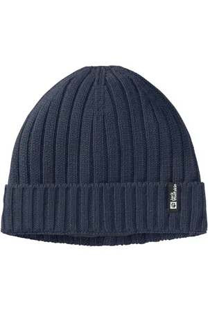 Jack Wolfskin Navy Winter Rib Knit BeanieEn