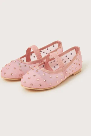 Monsoon Diamante Mesh Ballerina Flats