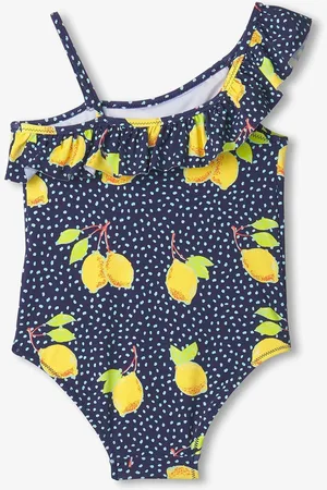 Hatley Blue Fresh Lemons Ruffle Trim Swimsuit110116cm