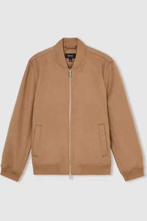 Reiss Harlan Brushed Wool-Blend Bomber Jacketsmall