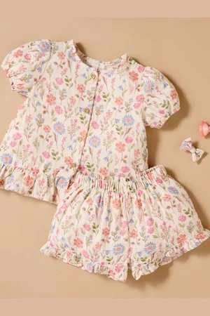 Purebaby 100% Cotton Top & Short Sets8086cm