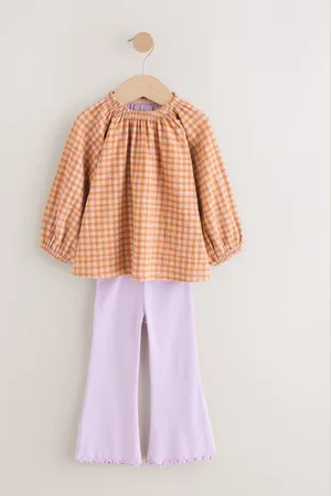 Next Long Sleeve Top and Flare Leggings Set (3mths-7yrs)3 - 6 måneder (62 - 68cm)