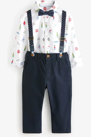 Next Cath Kidston Shirt, Trousers, Braces & Bow Tie Set (3mths-9yrs)8 - 9 år (128 - 134cm)