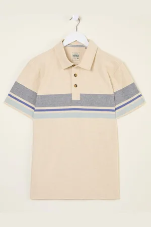 Fat Face FatFace Short Sleeve Chest Stripe Poloxxxxlarge