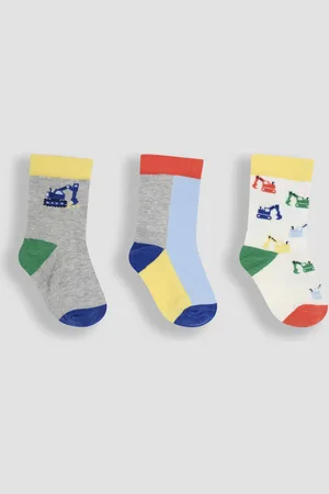 JoJo Maman Bébé 3-Pack Printed Socks116122cm