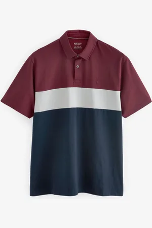 Next 100% Bomuld Kortærmet Button Up Block PoloshirtXXL