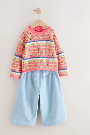 Next Stitch Jumper and Trouser Set (3mths-7yrs)3 - 6 måneder (62 - 68cm)
