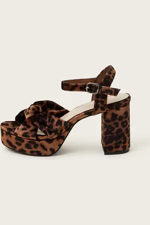 Monsoon Mara Leopard Tryk Platform hæle