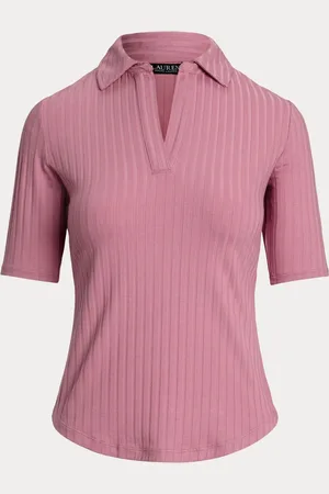 Ralph Lauren Mazikeen Collar Ribbed Polo Shirtlarge