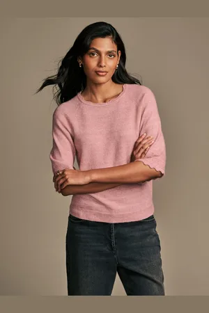 Laura Ashley Scallop Pointelle Knitted Topxsmall