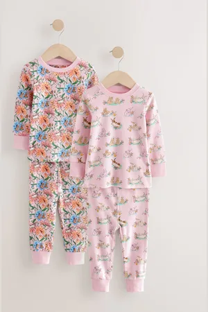 Next Bunny Snuggle 100% Cotton Pyjamas 2 Pack116122cm