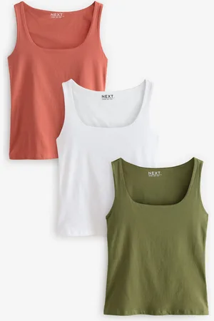 Next Vest med firkantet hals 3 PakkeXL Petite