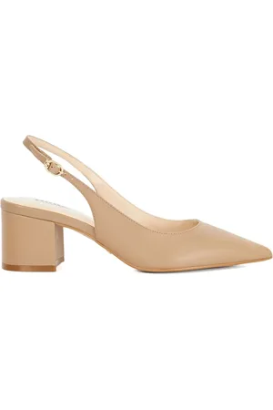 Dune Compelled Point Block hæle Slingback Sko