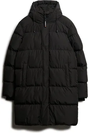Superdry Hooded Sports Puffer Mid Coat JakkeS
